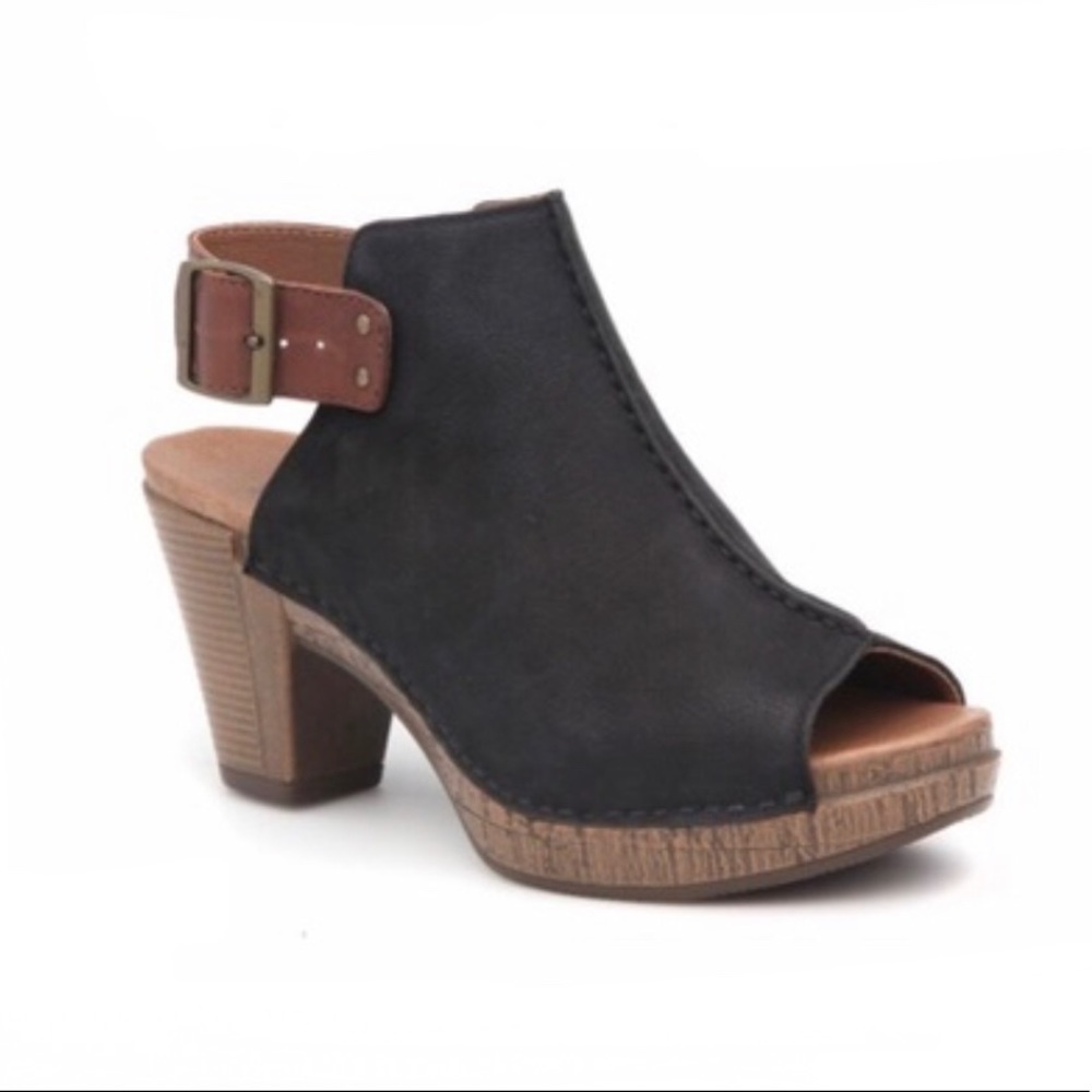 Dansko Black and Brown Mules